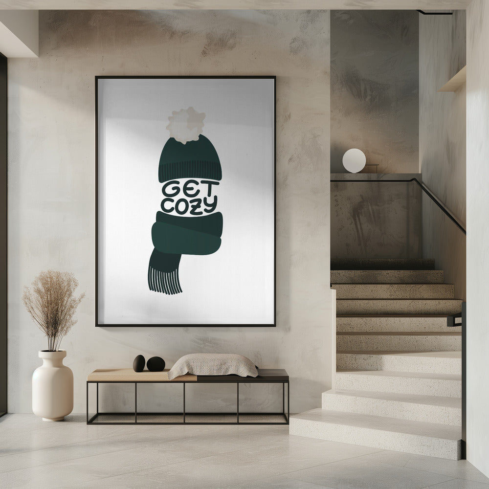 Get cozy (green) Poster