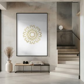 Gold lace snowflake (1) Poster