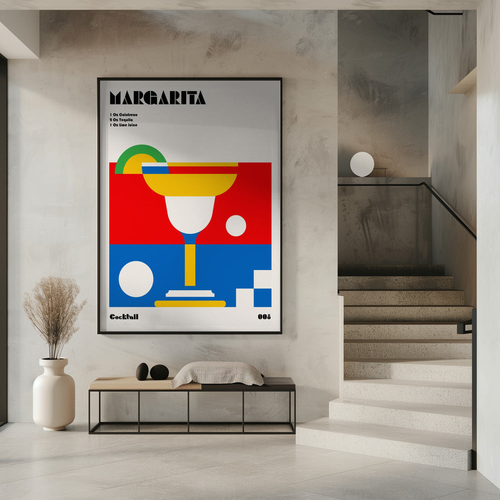 Margarita Bauhaus Cocktail Poster