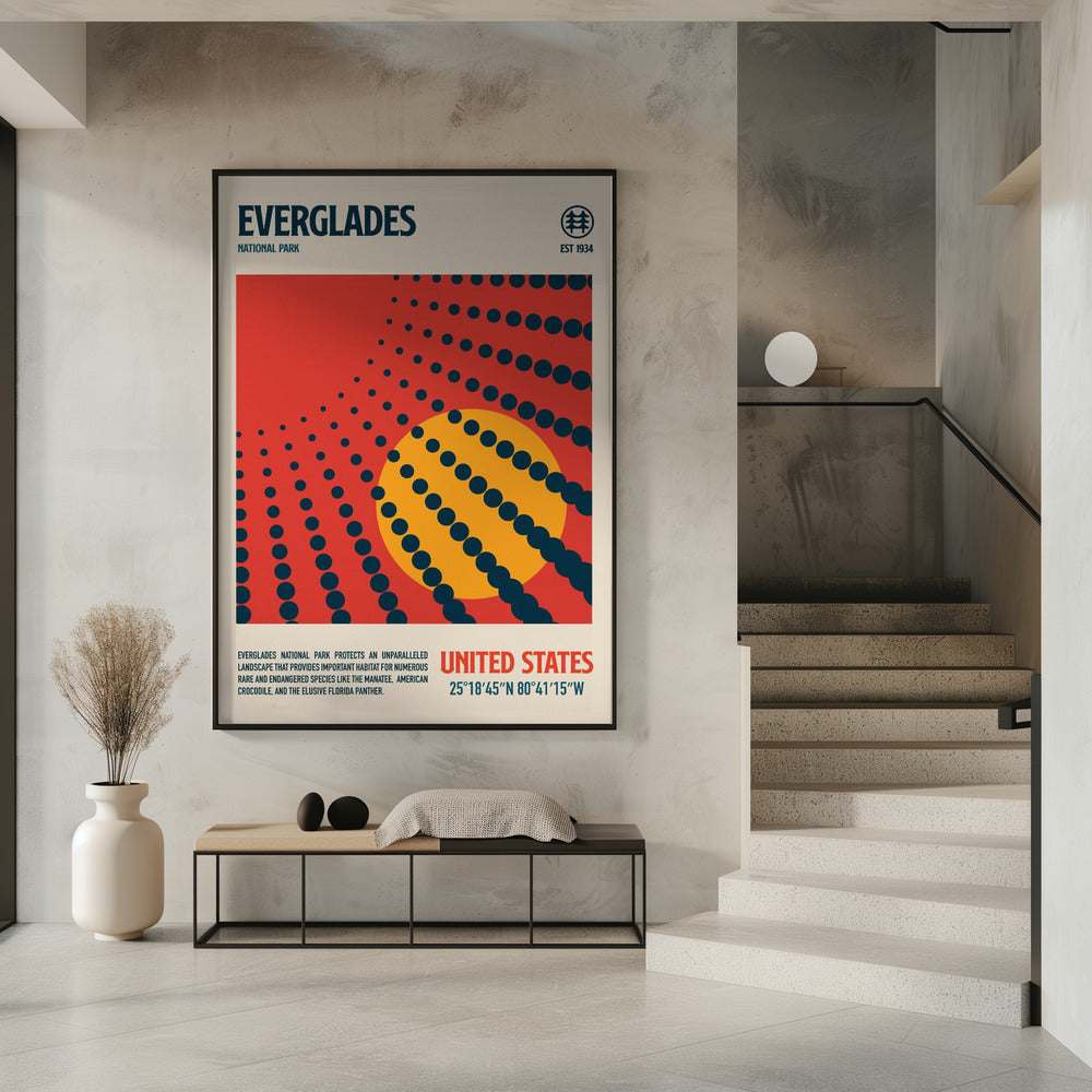 Evergldes National Park Travel Poster Poster