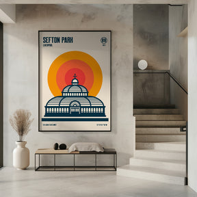 Sefton Park Palm House Travel Print Poster