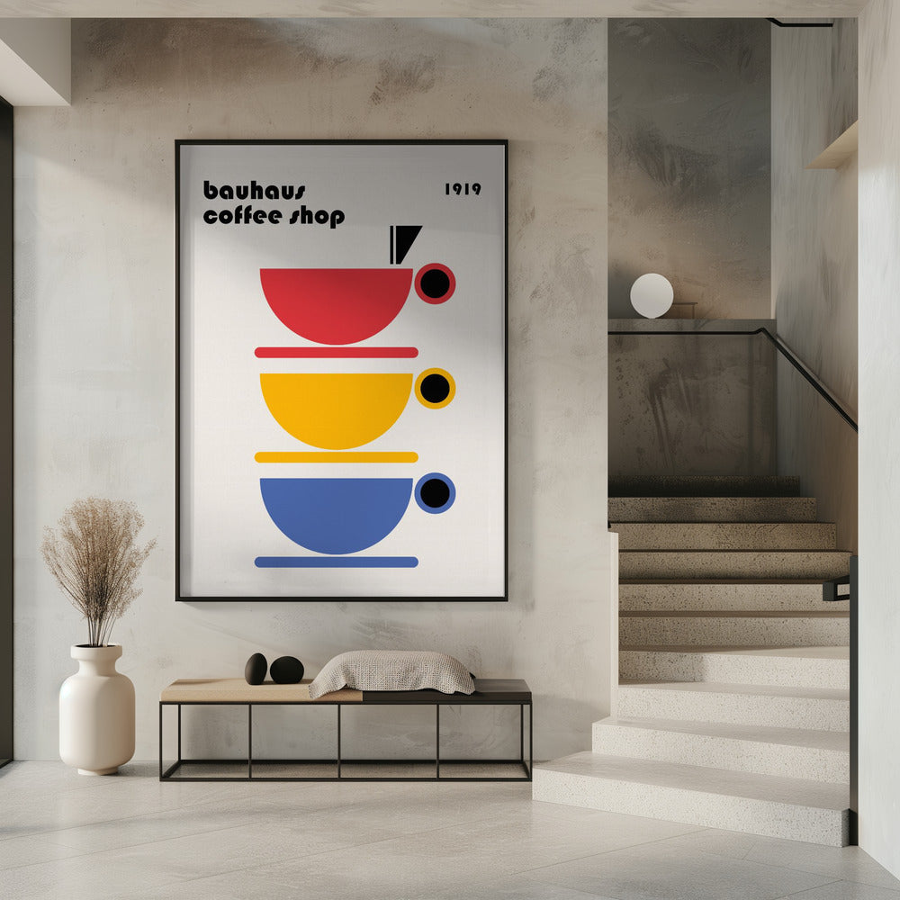 Bauhaus Coffee Minimalist Poster