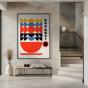 Bauhaus Coffee 70s Decor Poster