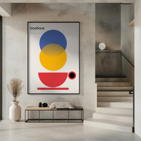 Bauhaus Coffee Abstract Poster