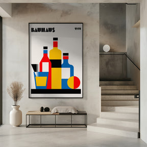 Bauhaus Wine Print Poster