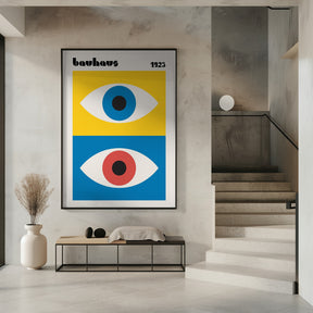 Bauhaus Eyes Abstract Poster