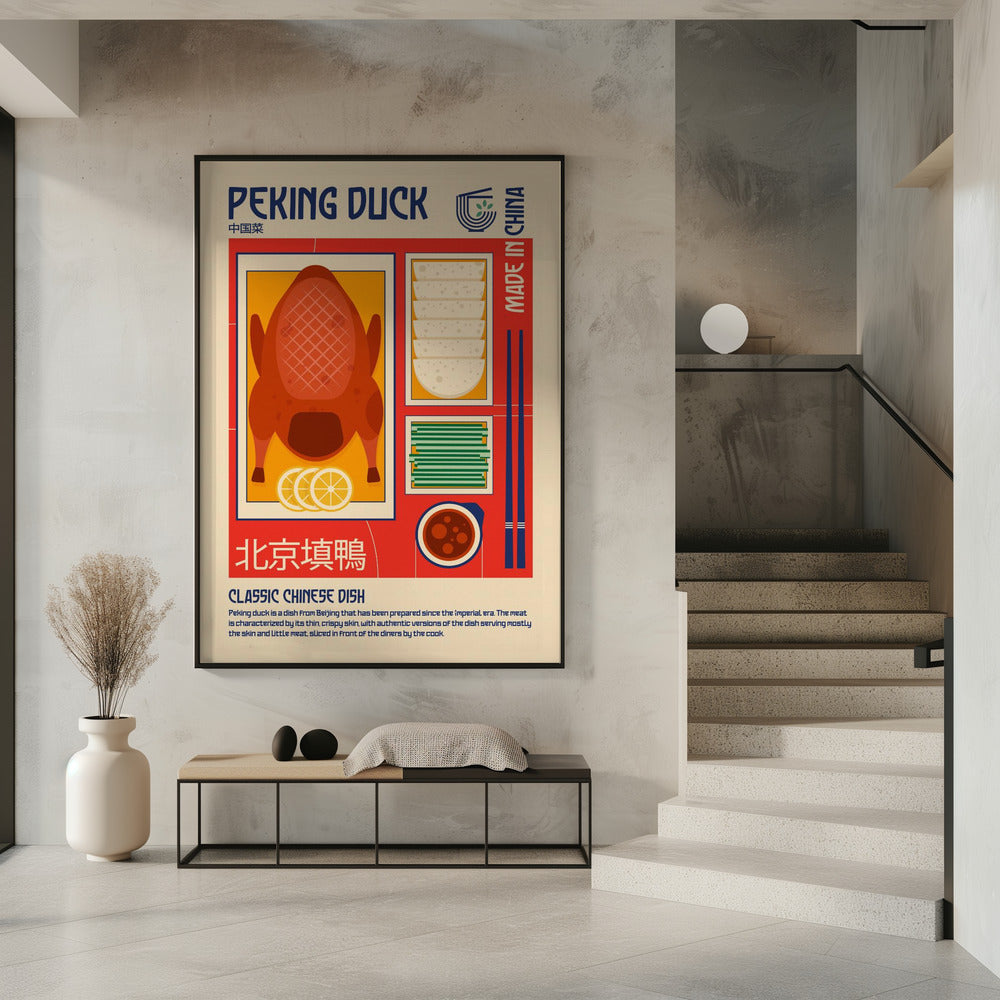 Peking Duck Japanese Food Print Poster