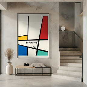 Bauhaus Geometric Design Retro Poster