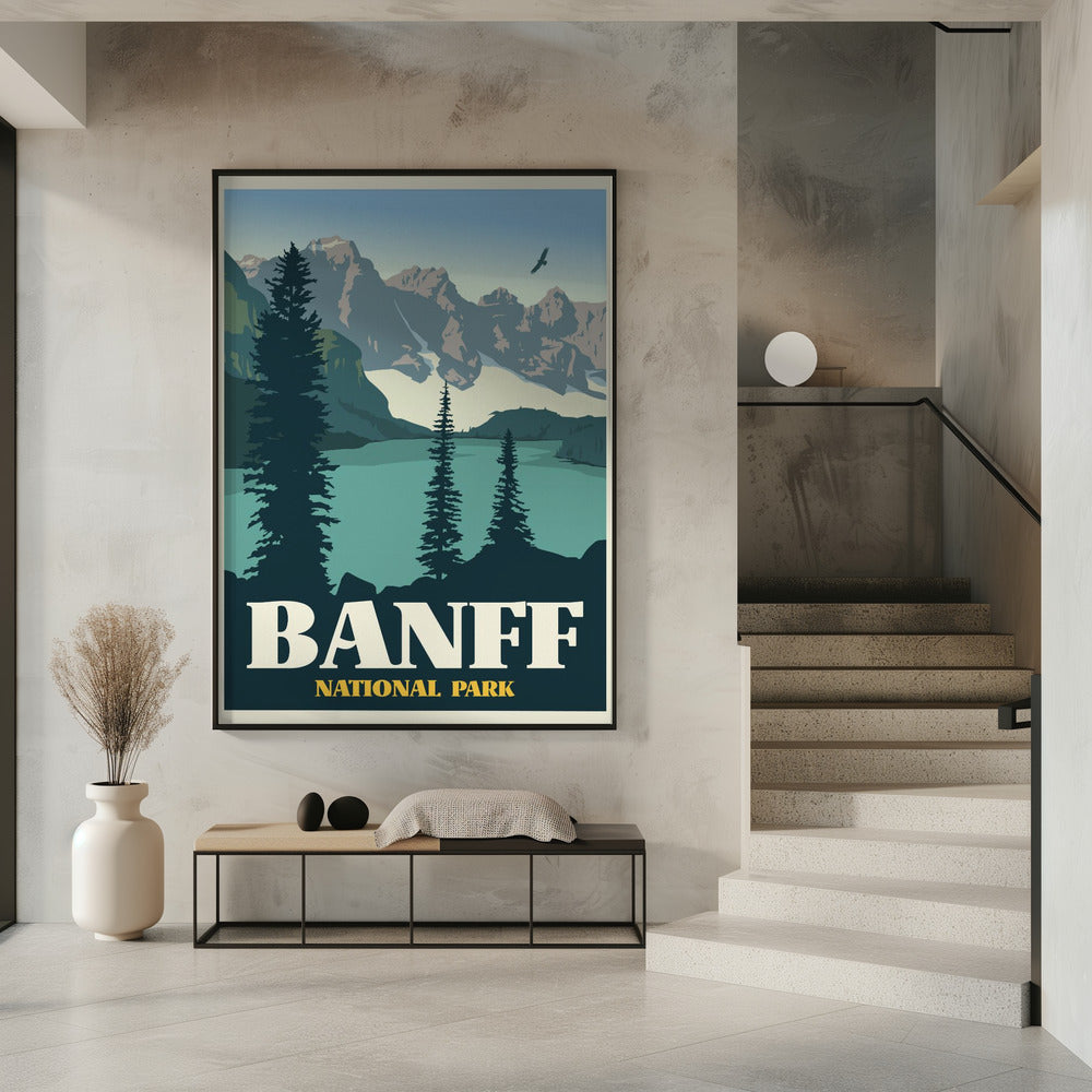 Banff National Park Travel Print Poster