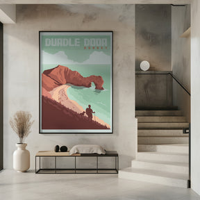 Durdle Door Dorset Travel Print Poster