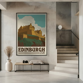 Edinburgh Castle Travel Print Poster