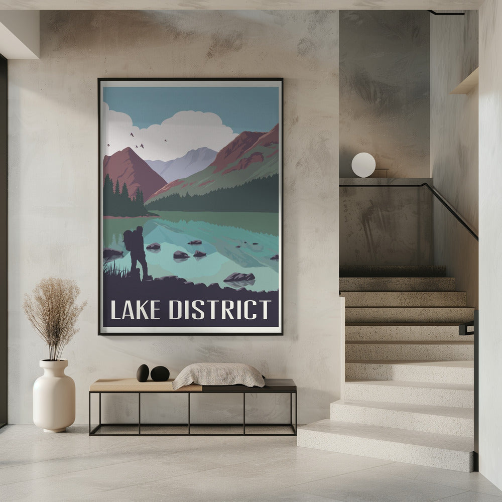 Lake District Travel Print Poster