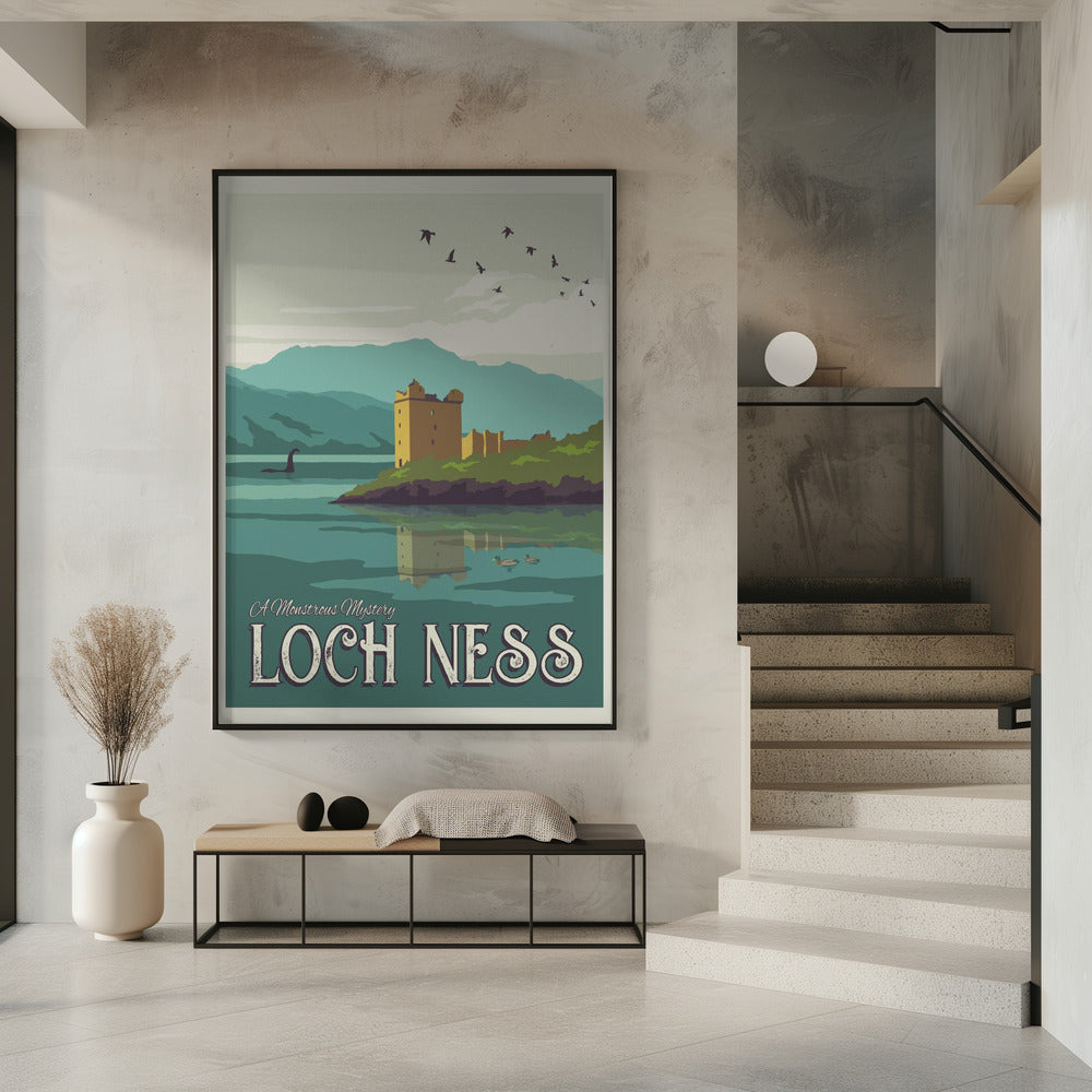 Loch Ness Travel Print Poster