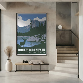 Rocky Mountain National Park Travel Print Poster