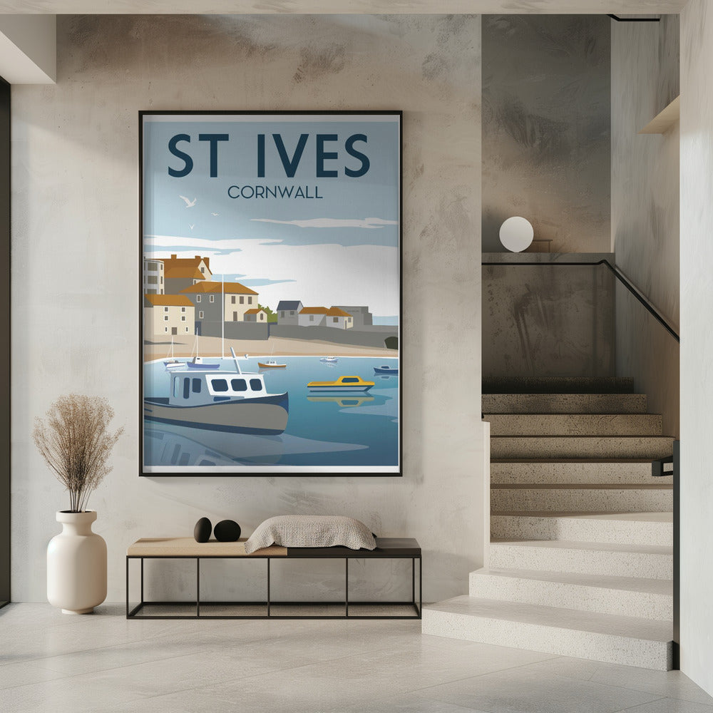 St Ives Travel Print Poster