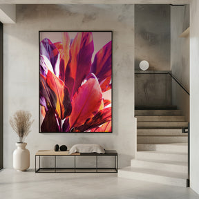 Fuchsia Leaves I Poster