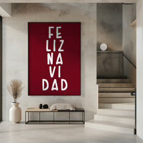 Simple feliz Navidad Poster