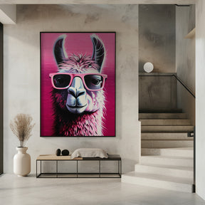 Pink Lama Poster