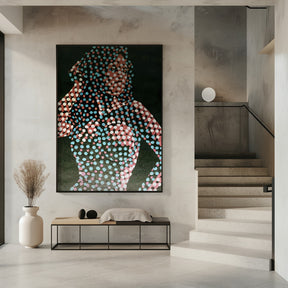 Woman in dots Poster