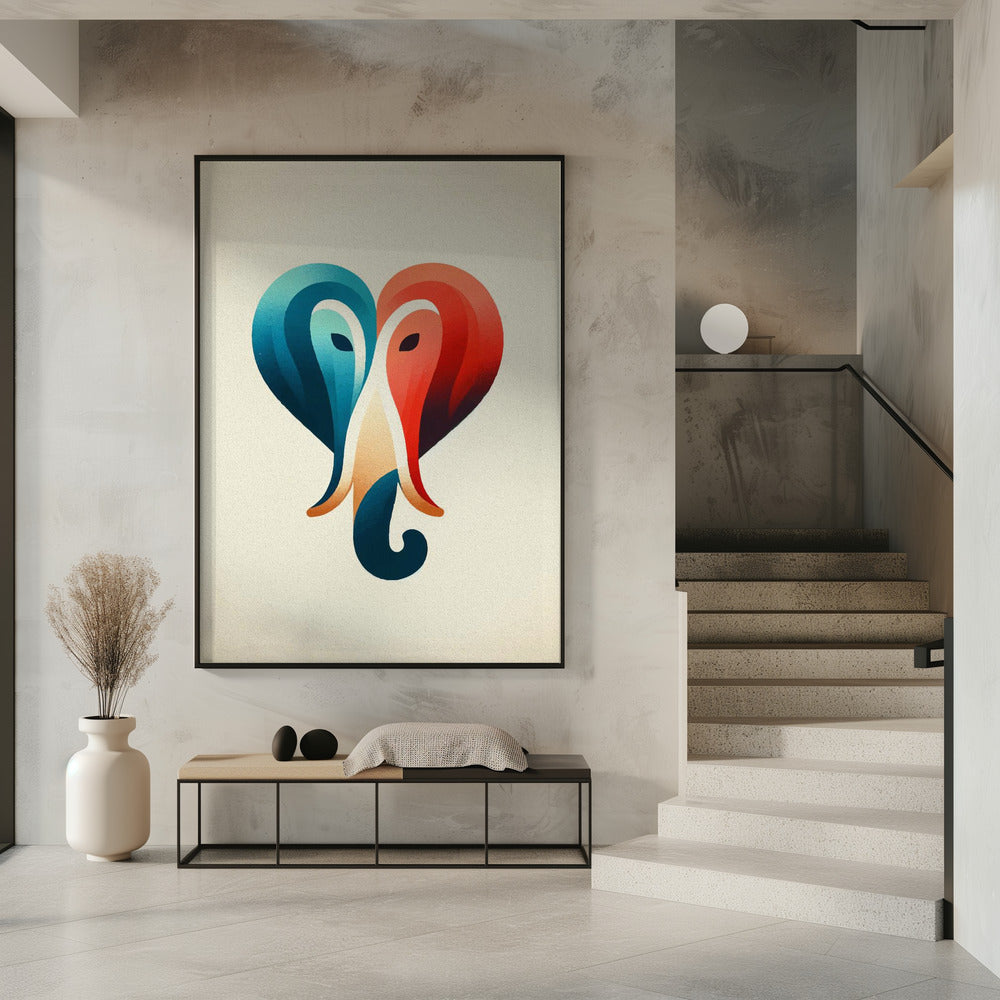 Elephant heart Poster