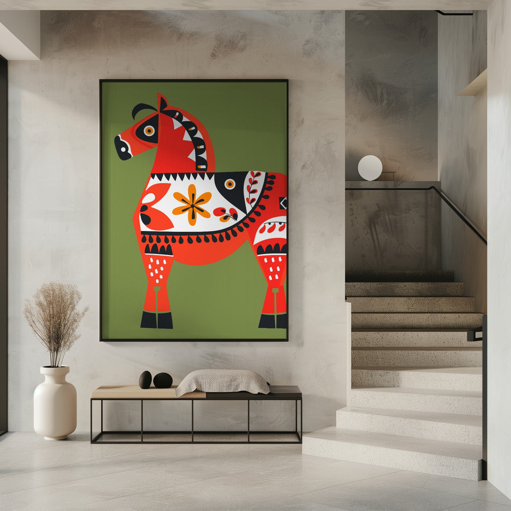 Alternative Dala Horse Poster