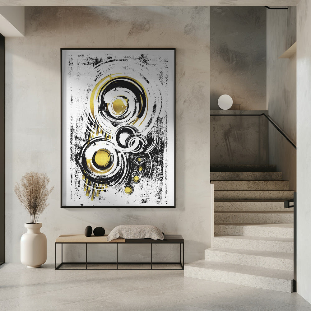 ABSTRACT ART Orbits Poster