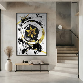 ABSTRACT ART Flower Poster