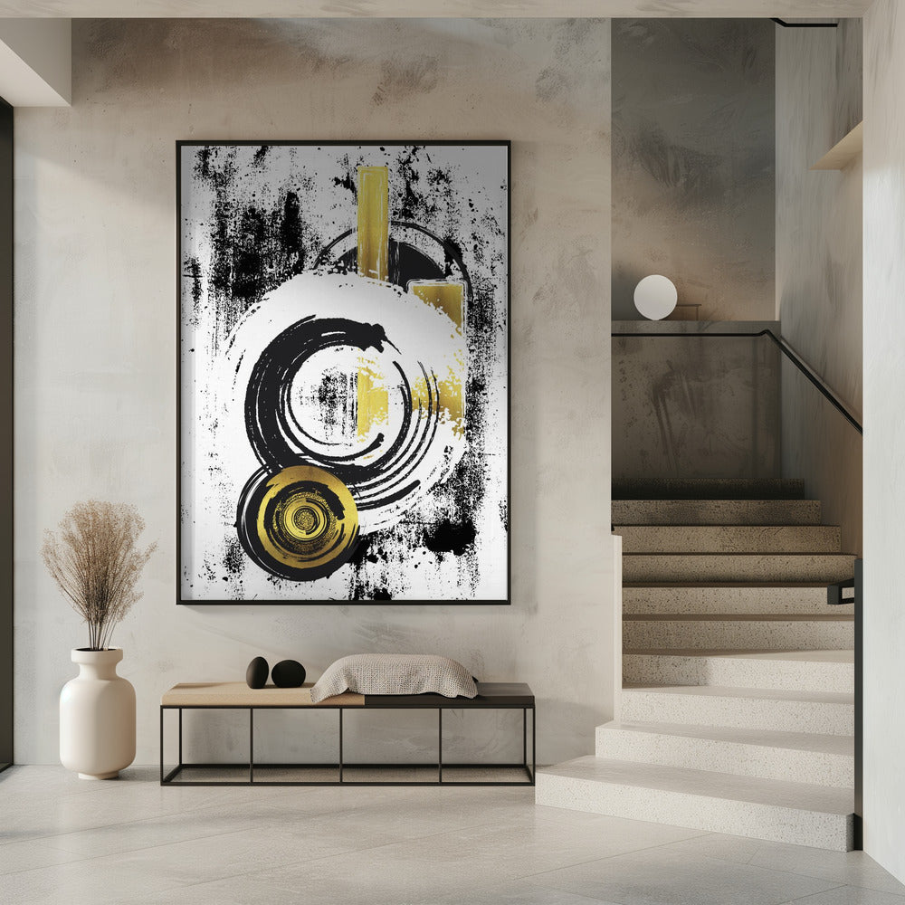 ABSTRACT ART Dynamic shapes Poster