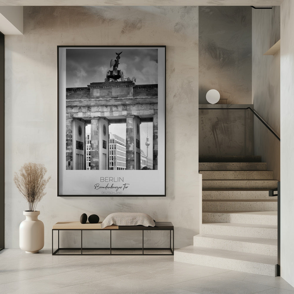 In focus: BERLIN Brandenburg Gate Poster