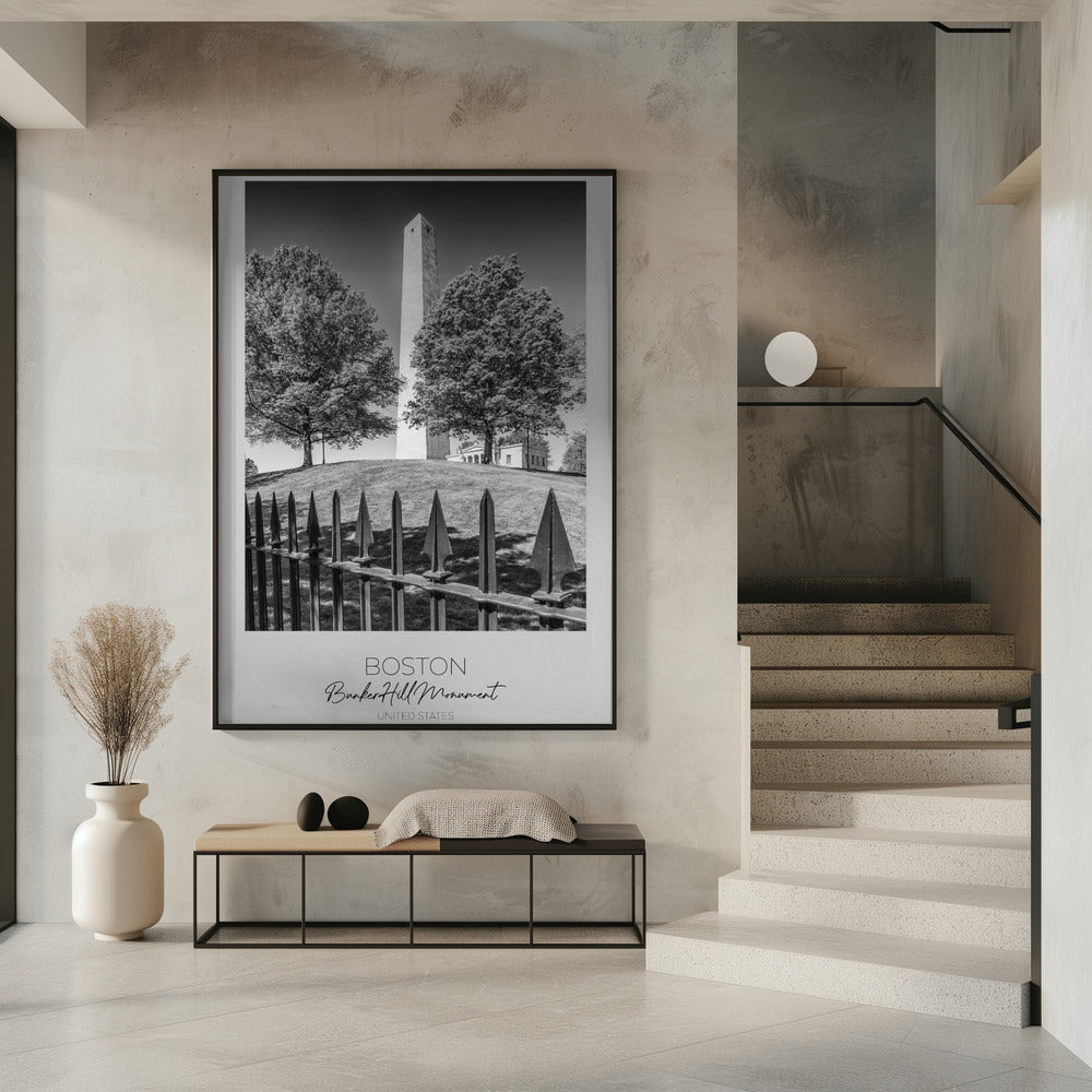 In focus: BOSTON Bunker Hill Monument Poster