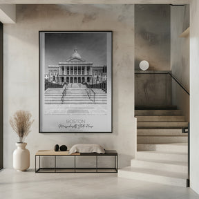 In focus: BOSTON Massachusetts State House Poster