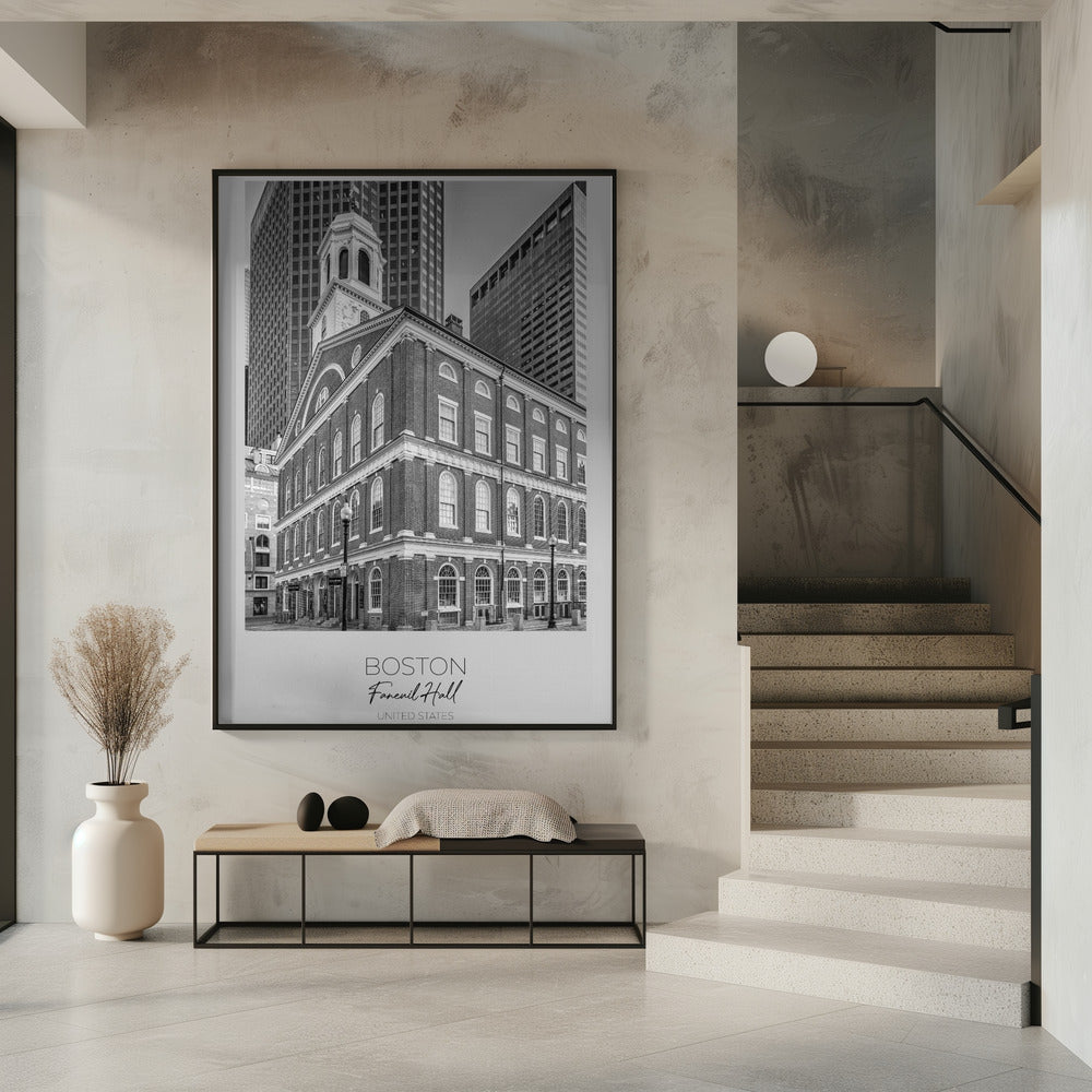 In focus: BOSTON Faneuil Hall Poster