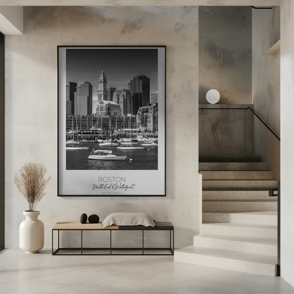 In focus: BOSTON Skyline North End &amp; Waterfront Poster