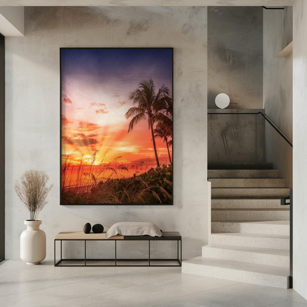 BONITA BEACH Picturesque Sunset Poster