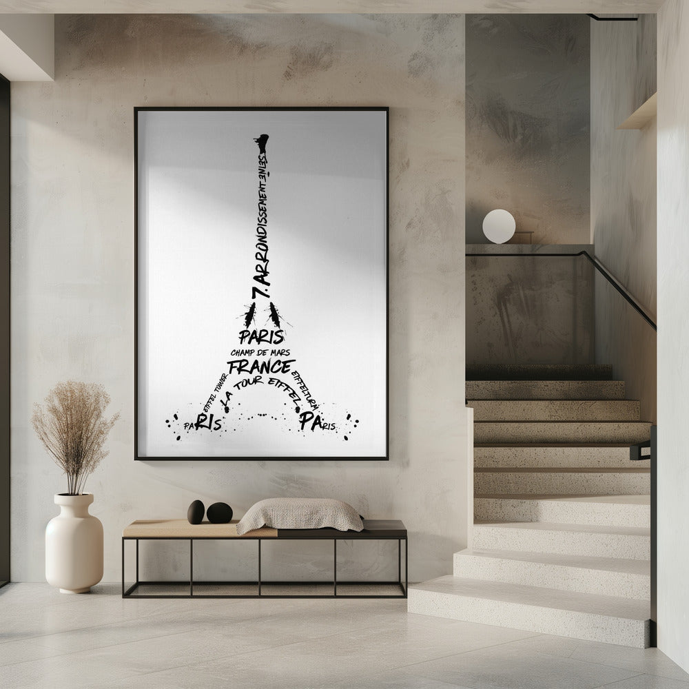 Digital-Art Eiffel Tower Poster