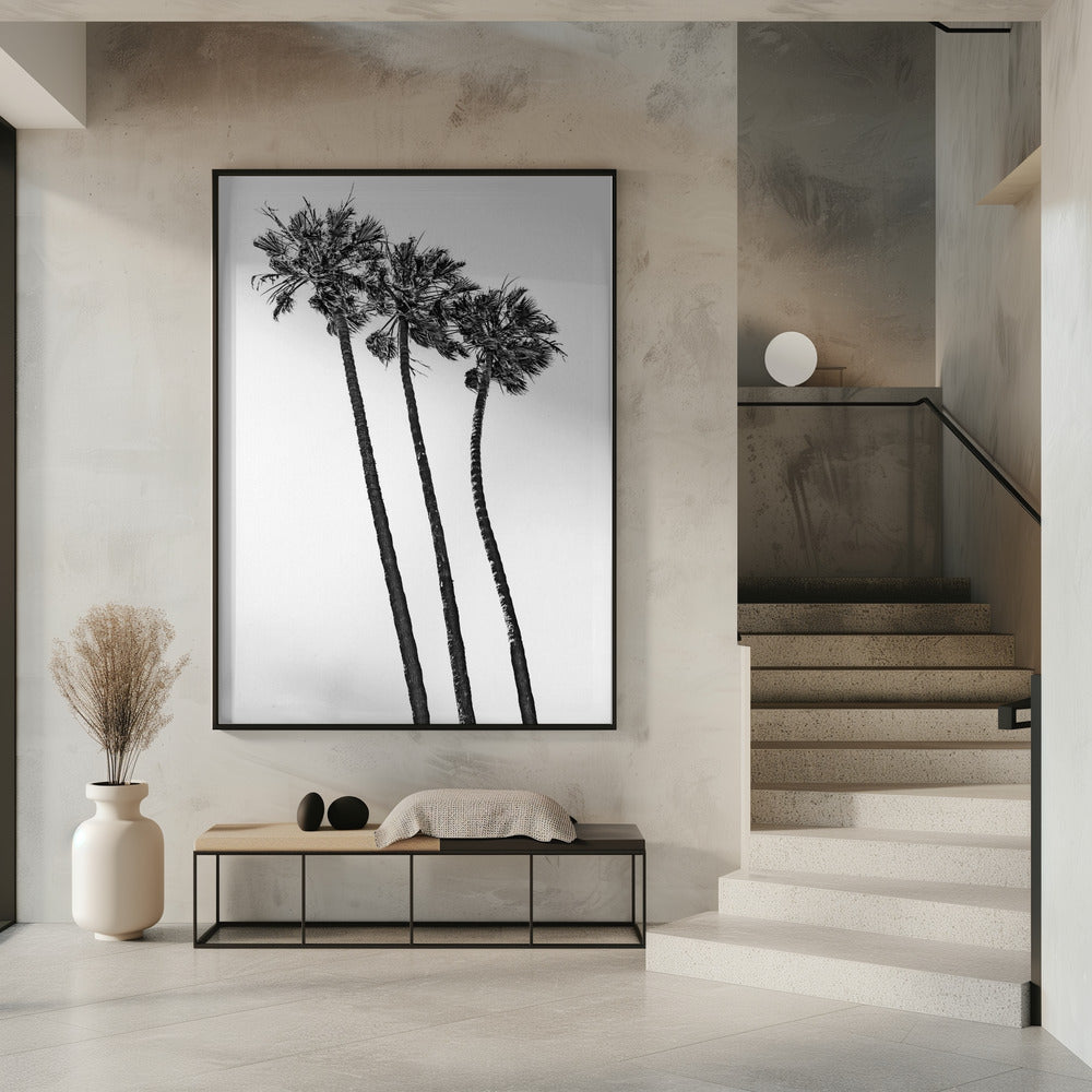 Summer idyll with palm trees Poster