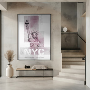 Poster Art NYC Statue of Liberty | pink marble Poster