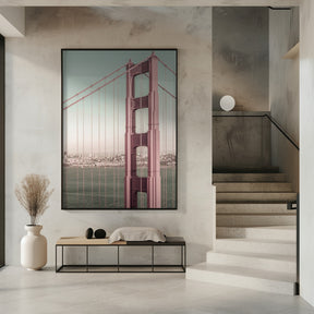 SAN FRANCISCO Golden Gate Bridge | urban vintage style Poster