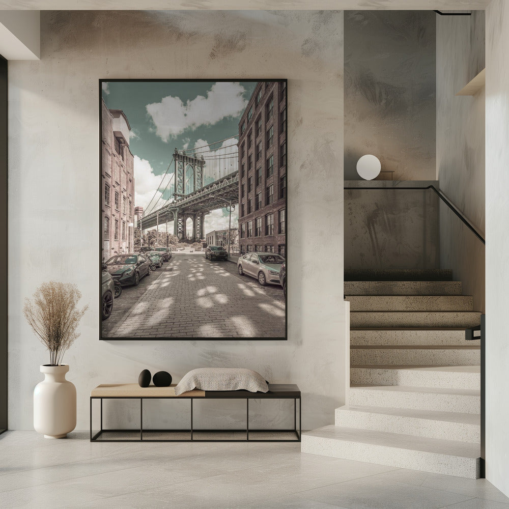 NEW YORK CITY Manhattan Bridge | urban vintage style Poster