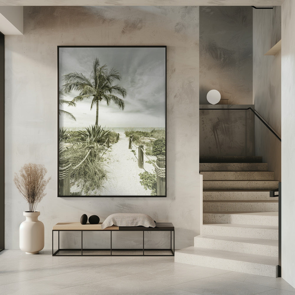 Vintage path to the beach Poster