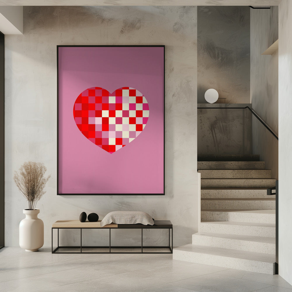 Pixel heart Poster