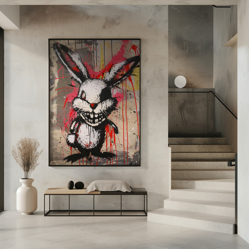 Scary Bunny Poster