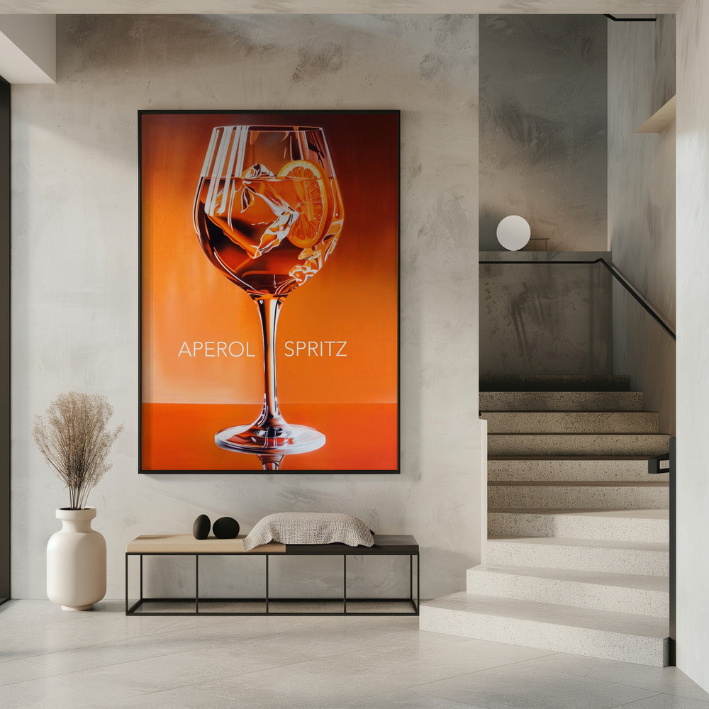 Aperol Spritz Orange Poster