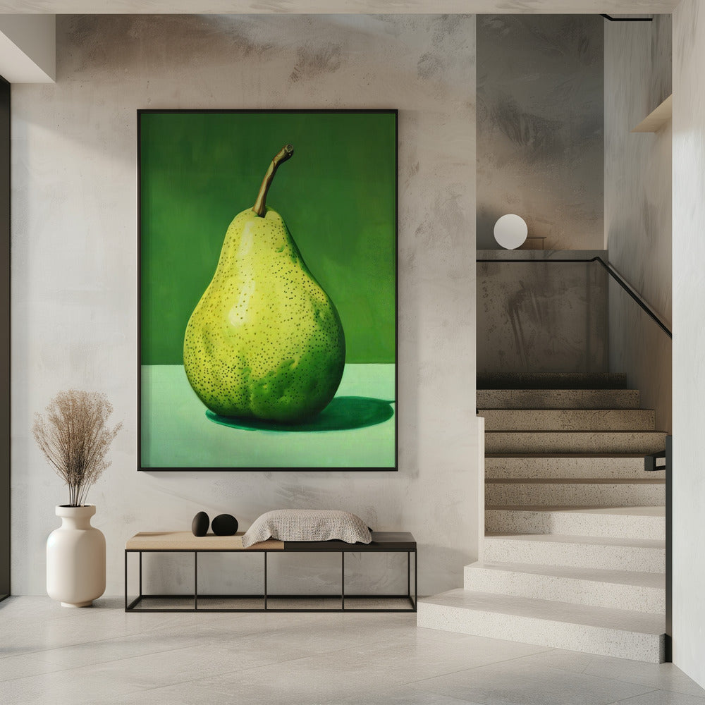 Green Pear Poster