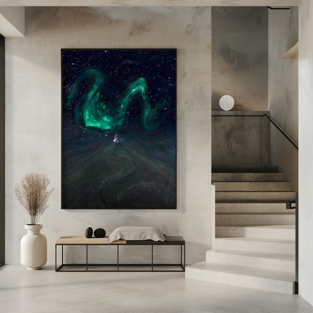 Under the Northern lights Poster