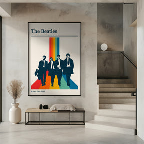 The Beatles Retro Gig Poster Poster