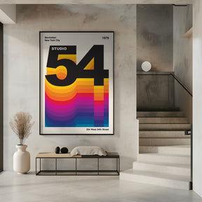 Studio 54 Retro Design Poster