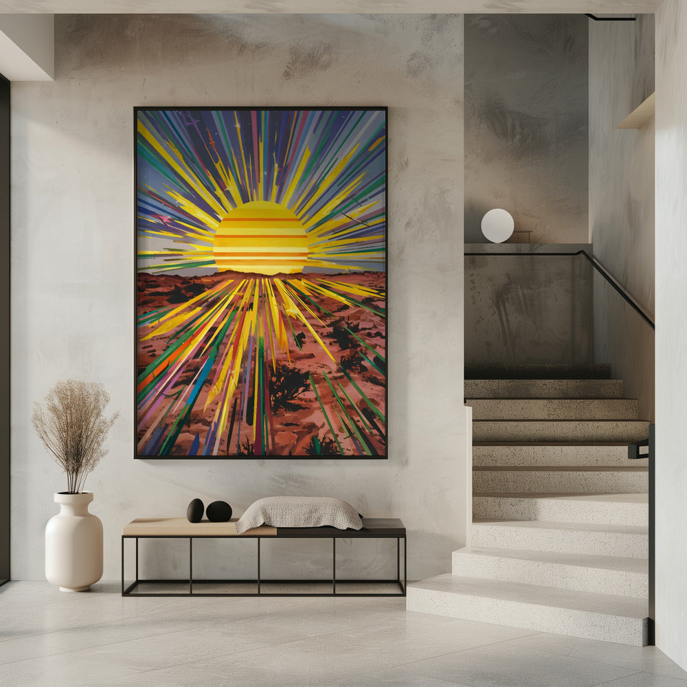 Sunrise In the Desert Poster