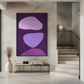 Abstract Forms Violet Poster