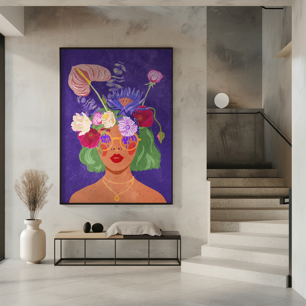 Flower head Poster